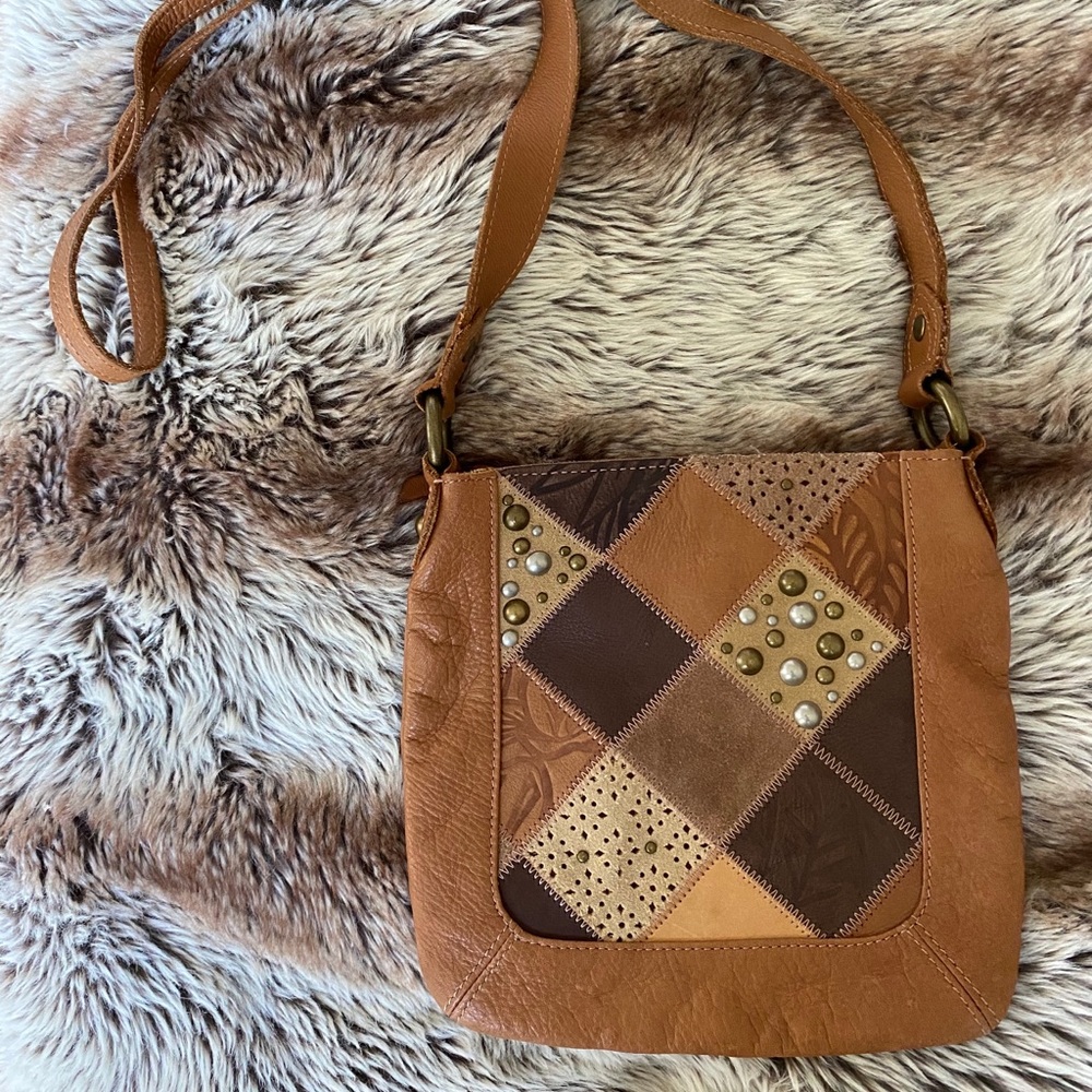 Fossil patchwork leather purse